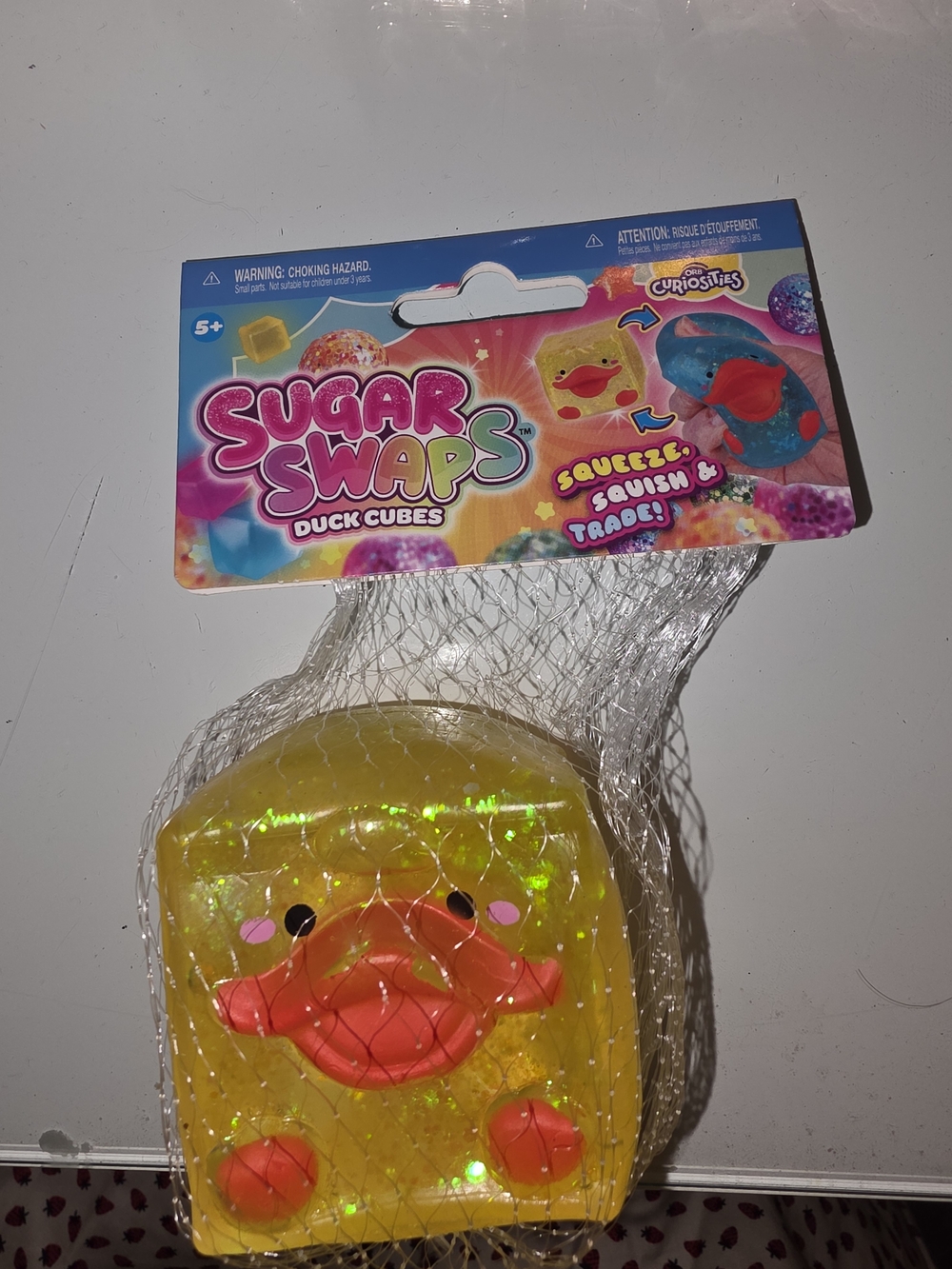 Duck Cubes Squeeze Toy - Yellow